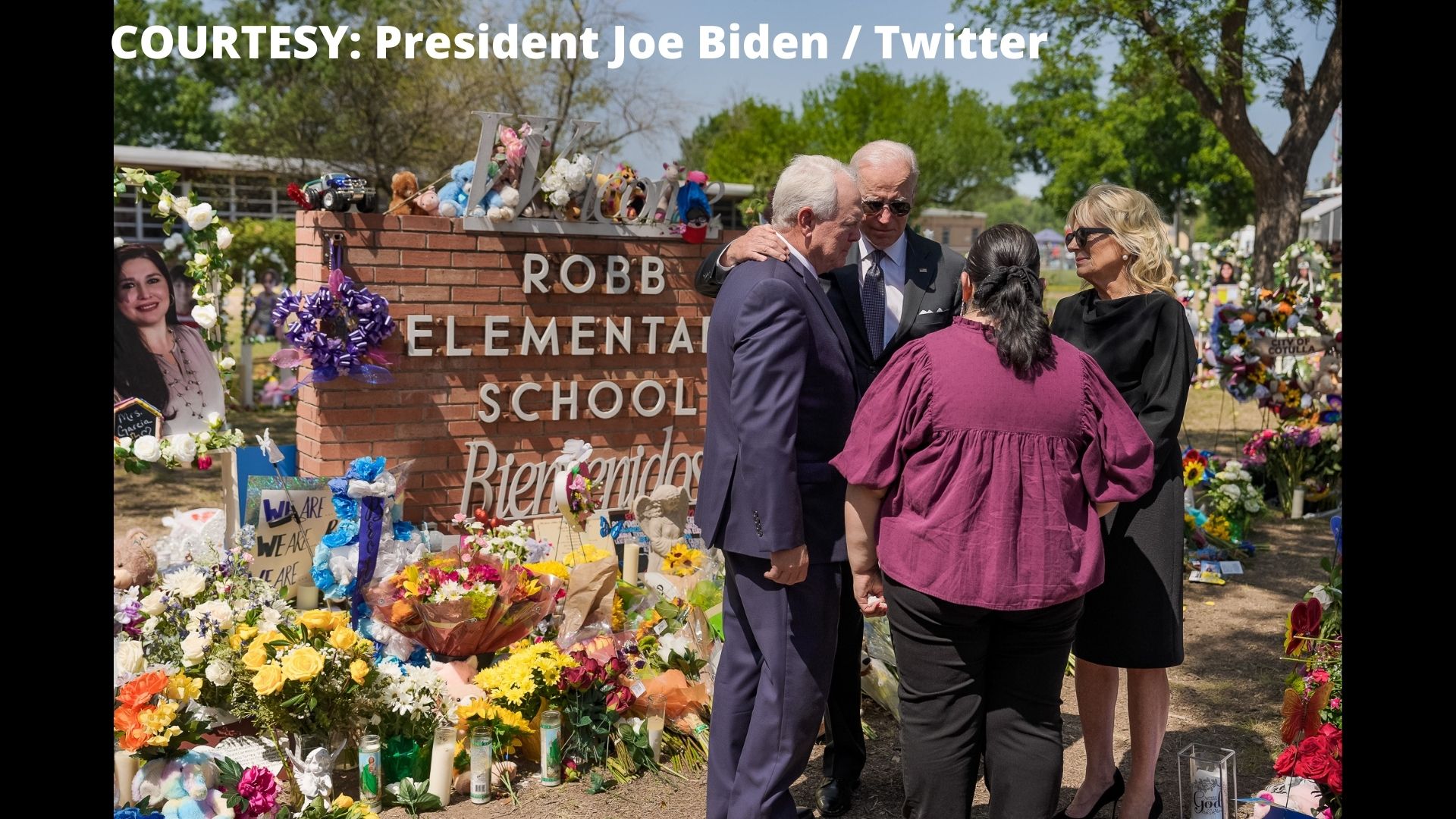 U.S. Pres. Joe Biden nagtungo sa Uvalde, Texas para makiramay sa mga naulila sa naganap na mass shooting