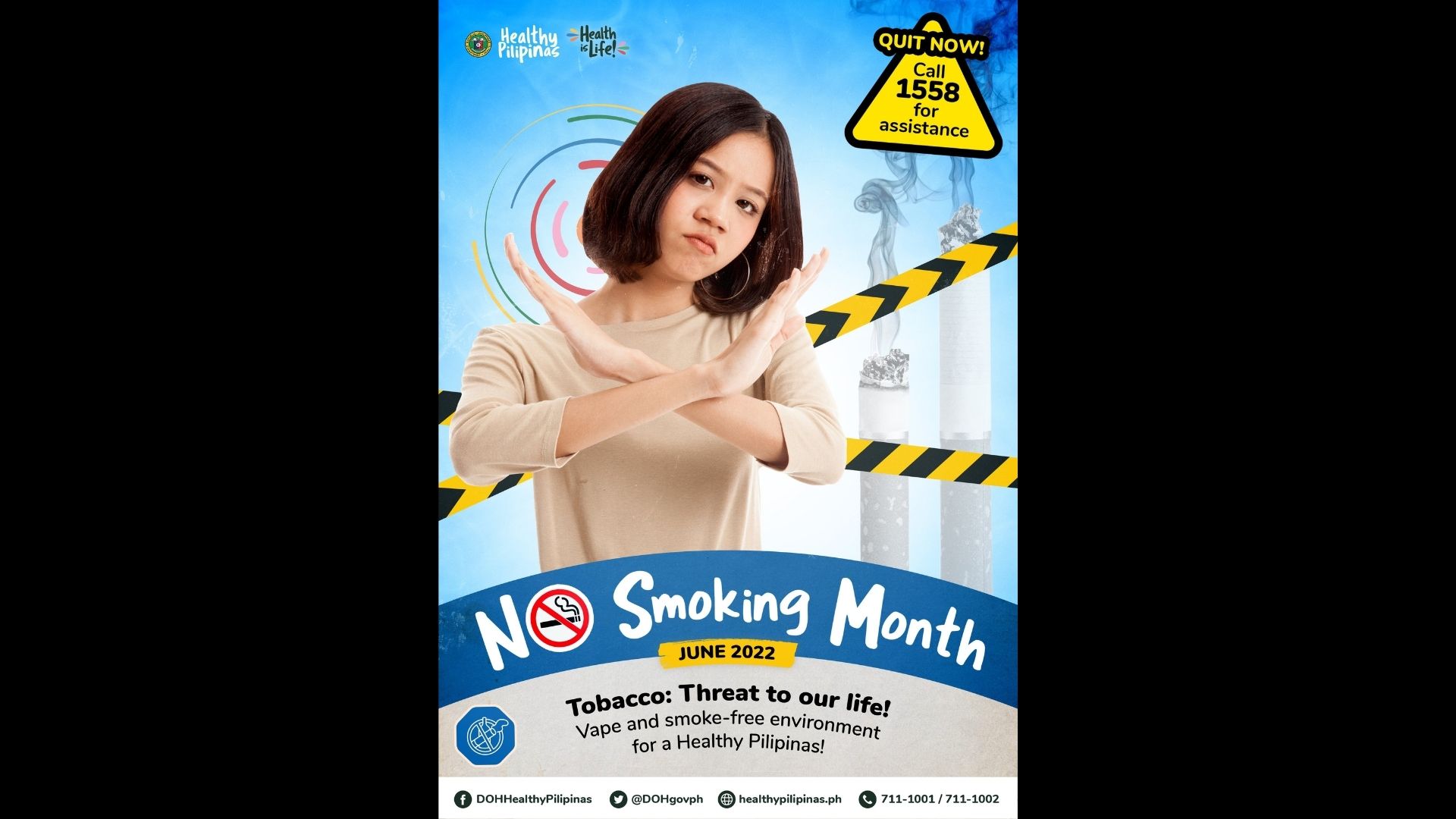 Publiko hinikayat ng DOH na makiisa sa paggunita ng “No Smoking Month”