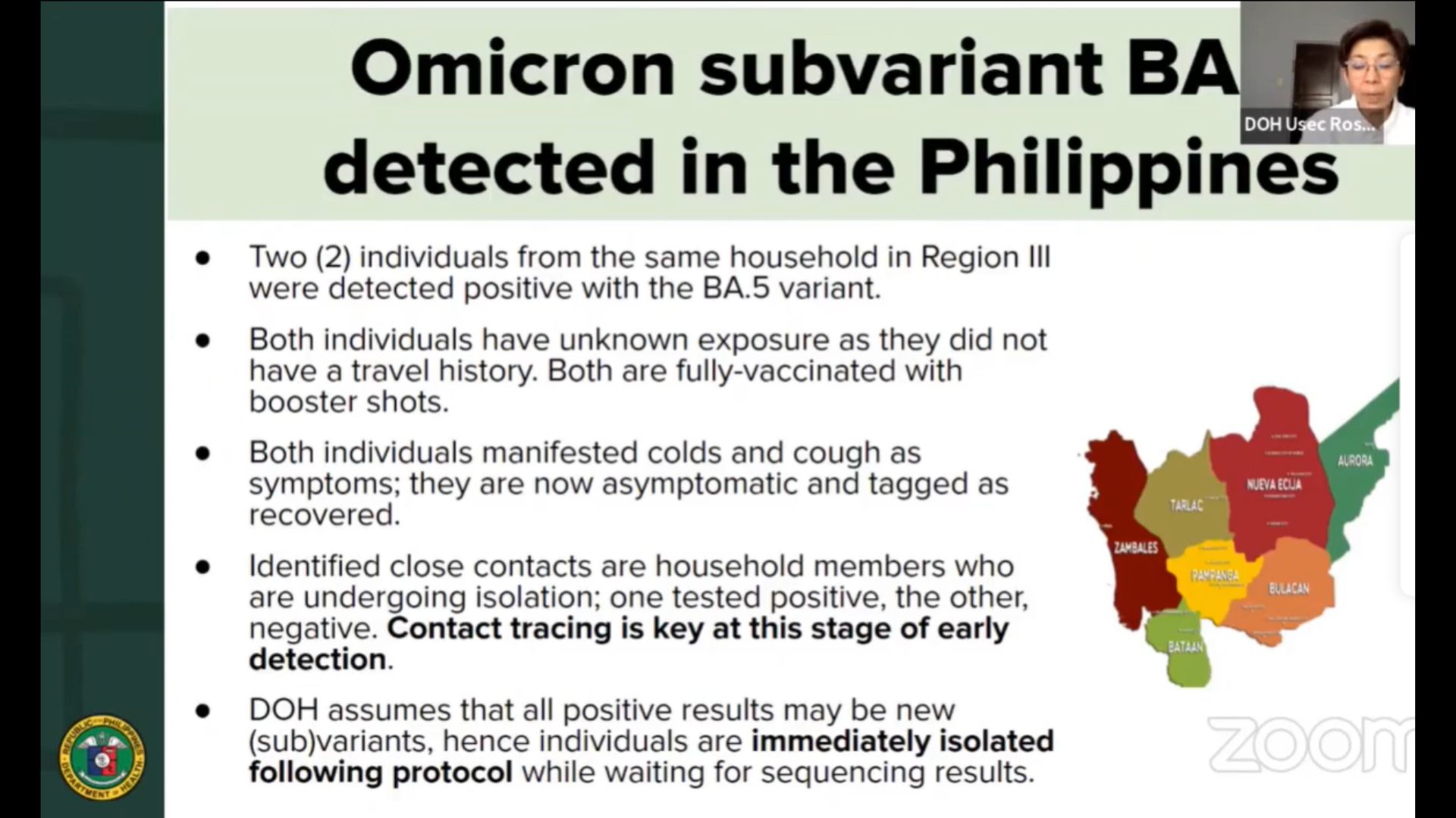 Dalawang kaso ng Omicron sibvariant BA.5 naitala sa bansa – DOH