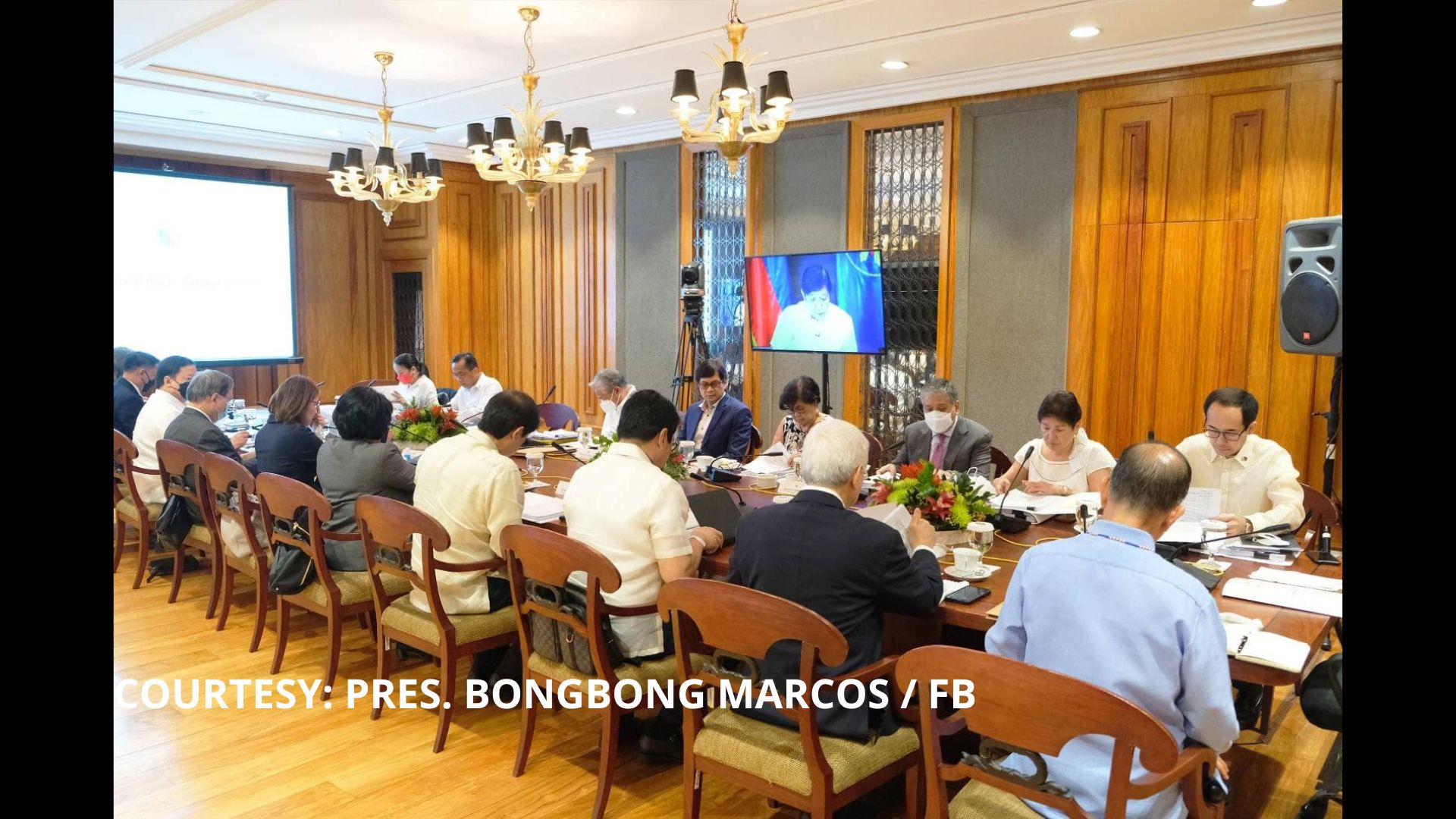 Pangulong Marcos dumalo sa cabinet meeting ngayong araw sa pamamagitan ng teleconference