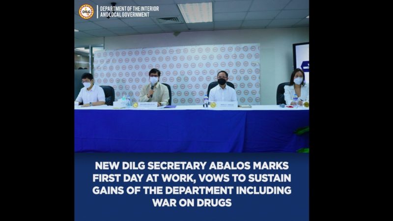 Pagtutok sa war on drugs ng pamahalaan tuluy-tuloy ayon kay DILG Sec. Abalos