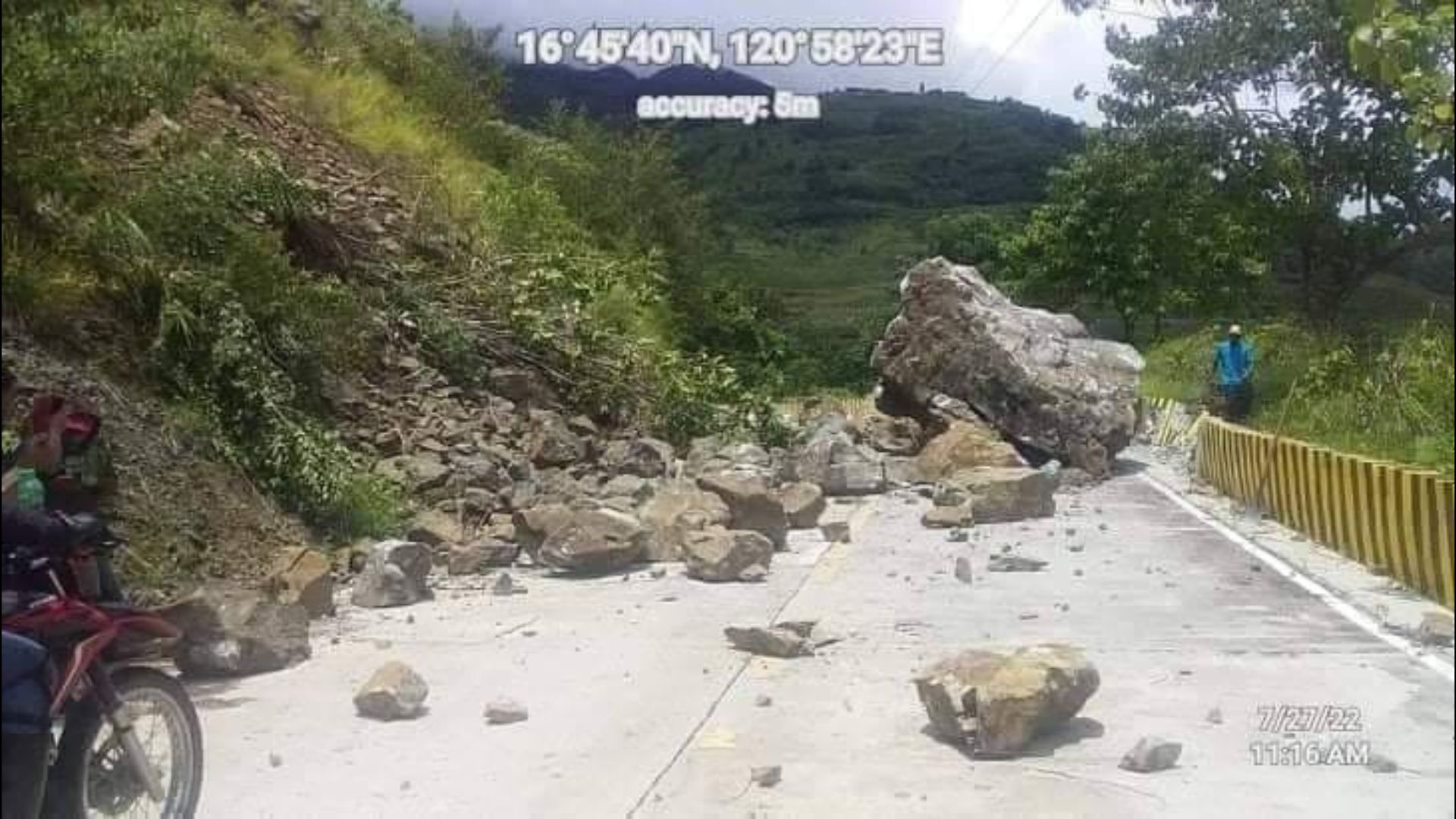 Halaga ng pinsala ng lindol sa mga national roads umabot na sa P59.23M