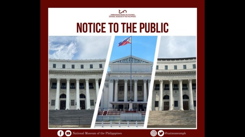 National Museum of the Philippines Complex bukas na muli sa publiko