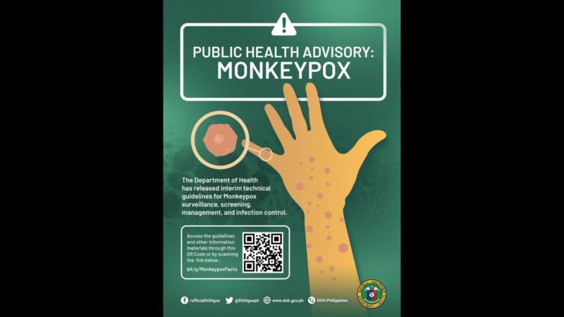 Ikaapat na kaso ng monkeypox naitala sa bansa – DOH