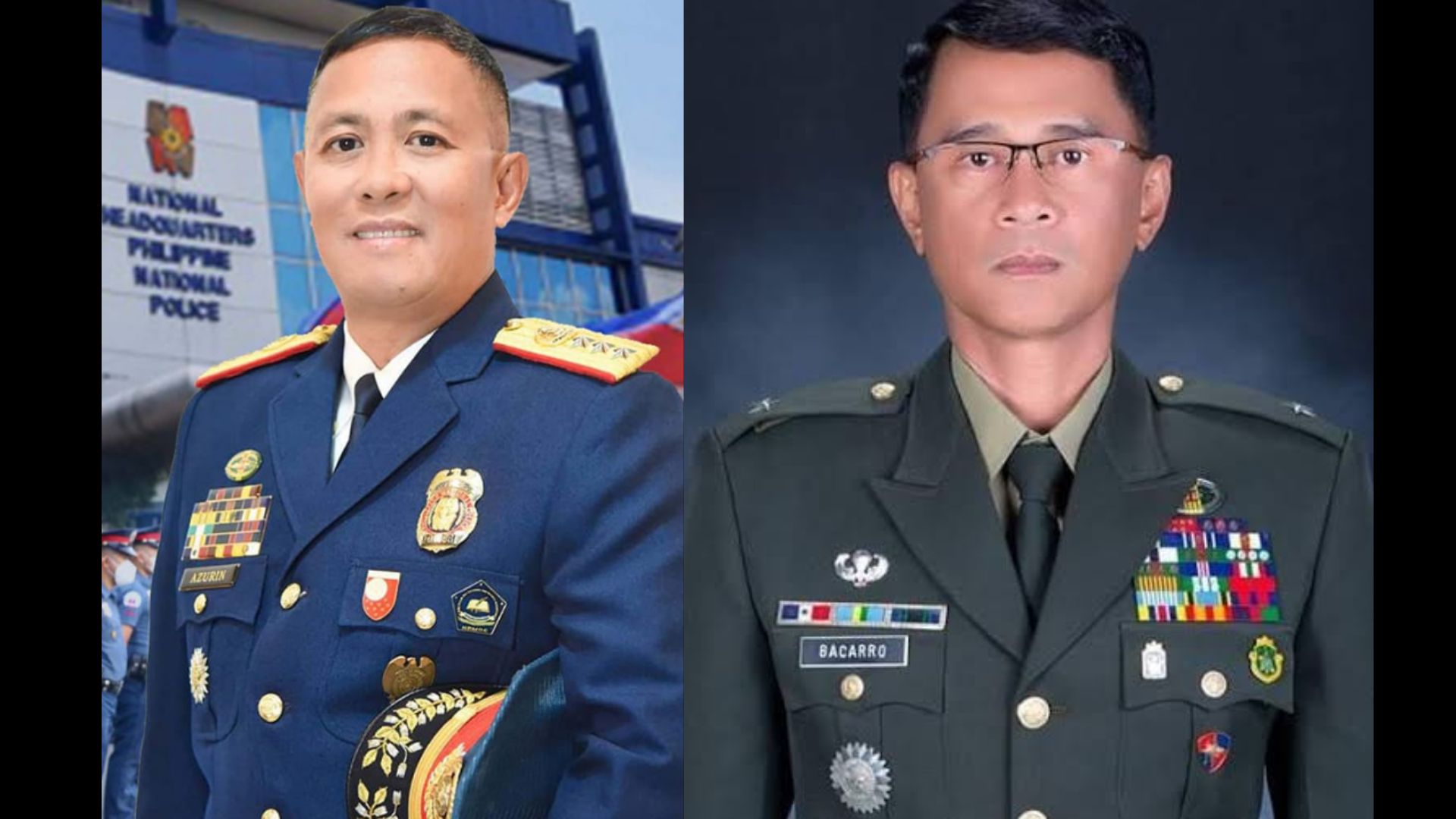 Lt. Gen. Rodolfo Azurin itinalaga ni Pangulong Marcos bilang PNP chief; Lt. Gen. Bartolome Bacarro bagong AFP Chief of Staff