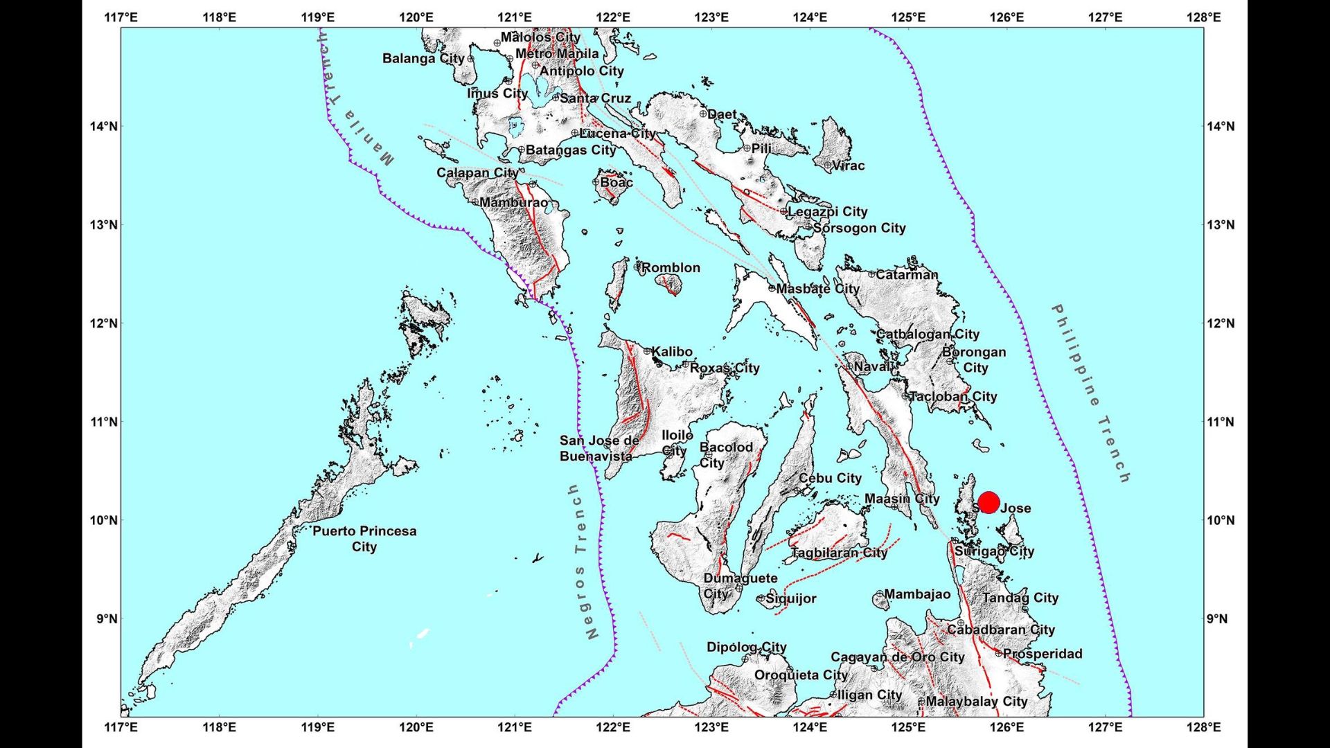 Dinagat Islands niyanig ng magnitude 4.5 na lindol