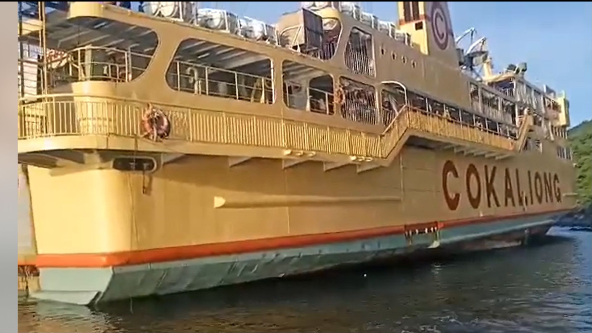 MV Filipinas Cebu sumadsad sa bahagi ng Agho Island, Iloilo