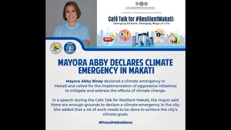 Makati  City LGU nagdeklara ng “climate emergency”
