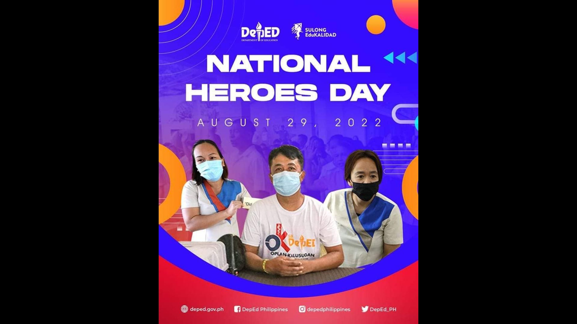 Dedikasyon sa pagseserbisyo ng mga guro, kinilala ng DepEd sa pagdiriwang ng National Heroes Day