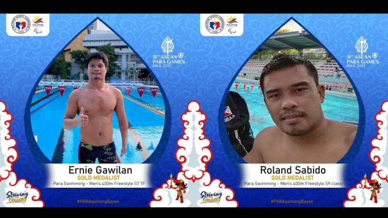Dalawang gintong medalya nasungkit ng dalawang Filipino Swimming Paralympian sa ginaganap na ASEAN Para Games