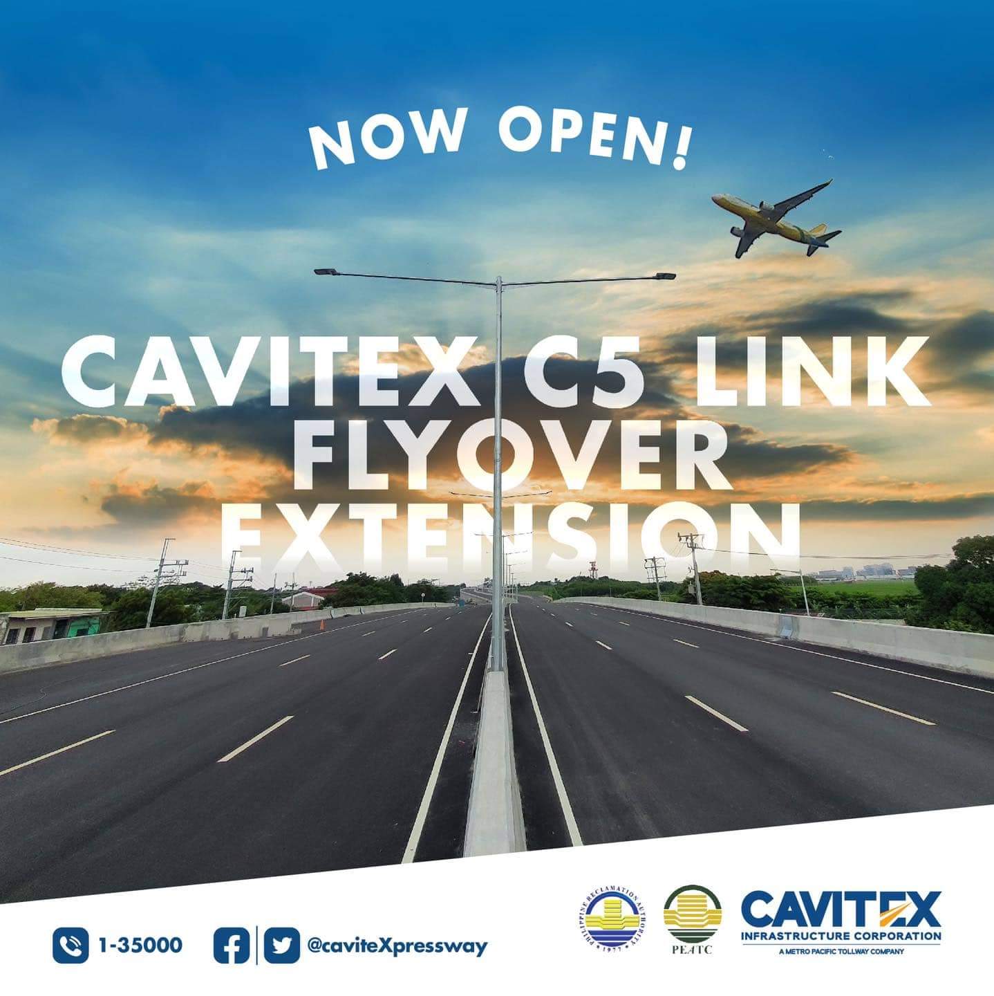 Cavitex C5 Link Flyover extension bukas na sa mga motorista