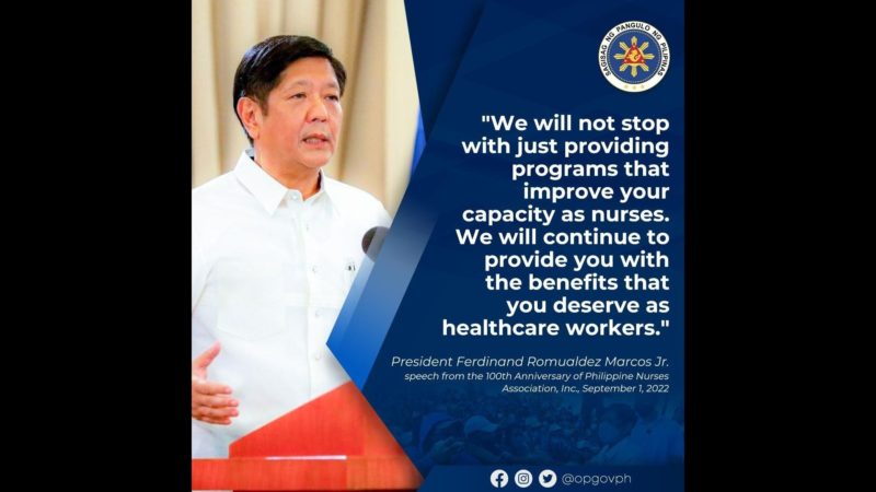 Pangulong Marcos dumalo sa pagdiriwang ng anibersaryo ng Philippine Nurses Association