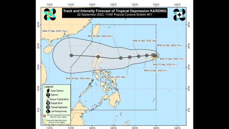 Bagyong Karding magpapaulan sa Northern at Central Luzon simula sa Sabado