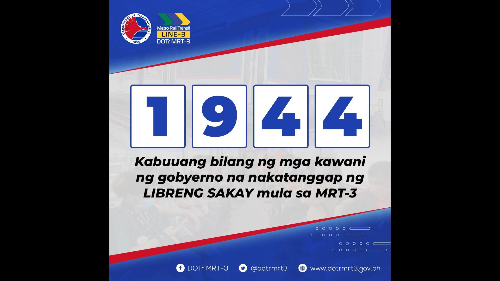 Halos 2,000 kawani ng gobyerno nakinabang sa libreng sakay sa MRT-3 sa paggunita ng Philippine Civil Service anniversary