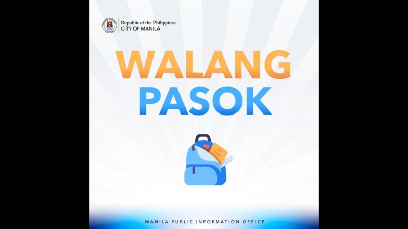 LGUs sa Metro Manila nagsuspinde ng klase dahil sa itinaas na heavy rainfall warning ng PAGASA