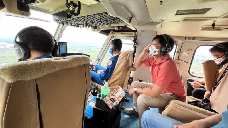Pangulong Marcos nagsagawa ng aerial inspection sa Bulacan, Nueva Ecija at Tarlac