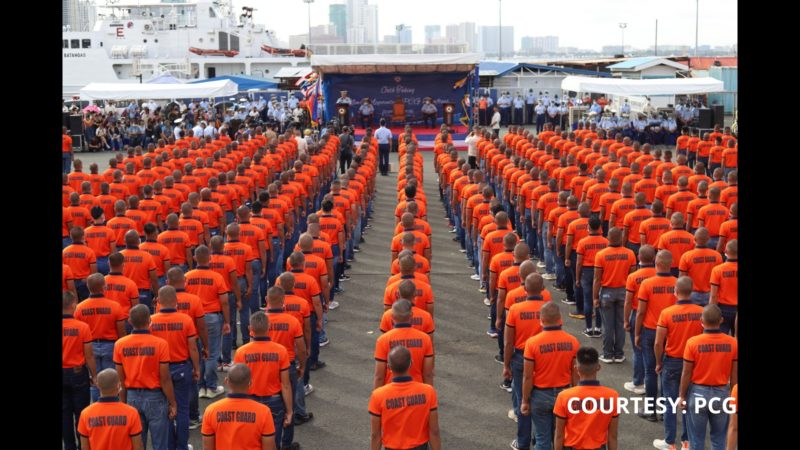 1,450 trainees nanumpa bilang bagong mga tauhan ng Philippine Coast Guard
