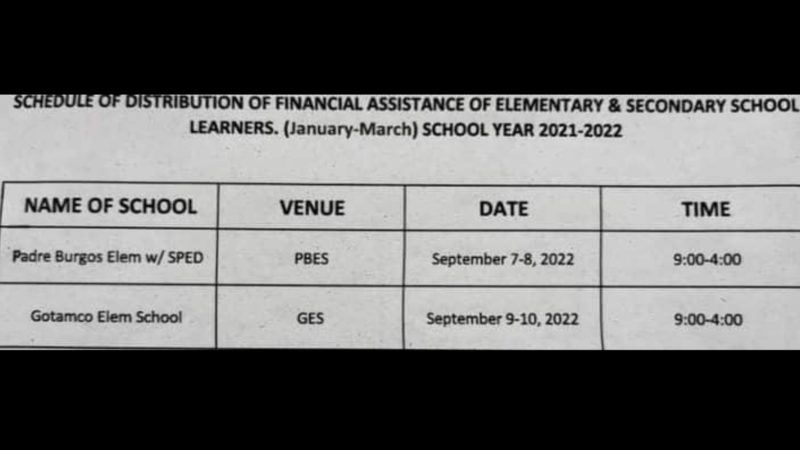 Pasay LGU mamamahagi ng tulong pinansyal sa mga mag-aaral