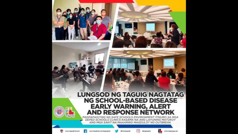 Taguig LGU nagtatag ng school-based disease early warning,alert and response network