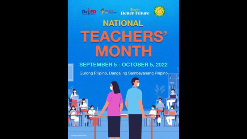 National Teachers’ Month ipagdiriwang ng DepEd