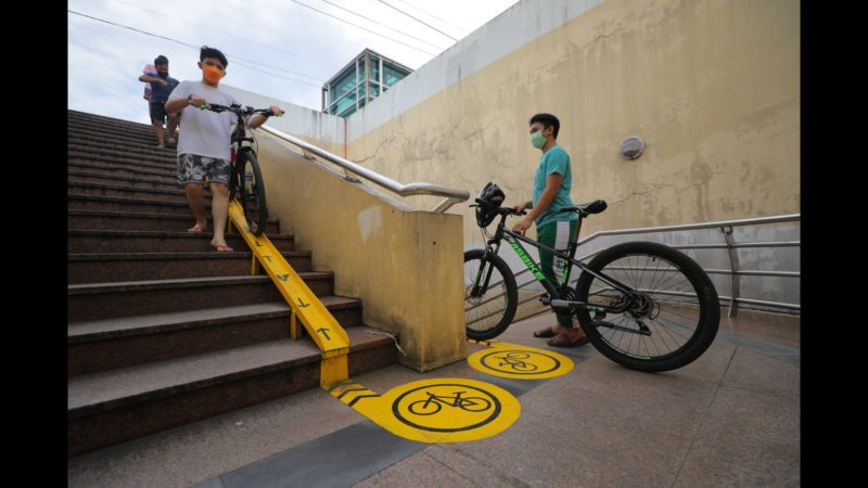 Underpass at mga footbridge sa QC nilagyan ng bike ramps