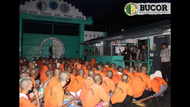 200 PDLs ng Bilibid inilipad sa Sablayan Prison and Penal Farm