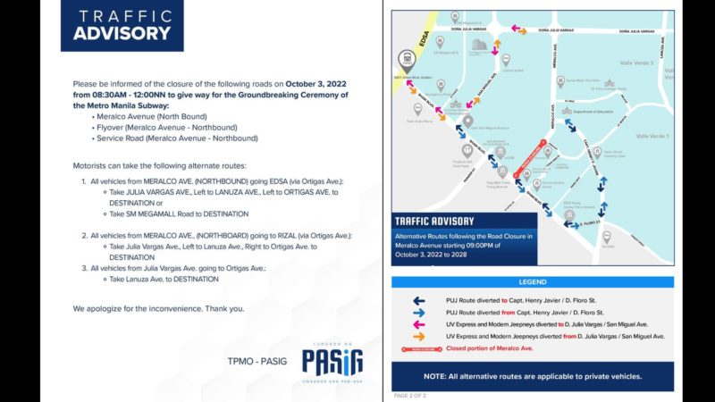 Konstruksyon ng Shaw at Ortigas stations ng Metro Manila Subway sisimulan na