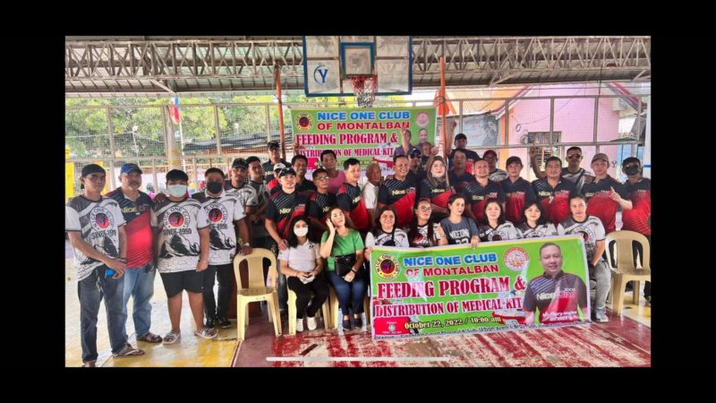 200 katao nakinabang sa idinaos na Feeding Program & Distribution of Medical Kit sa Montalban