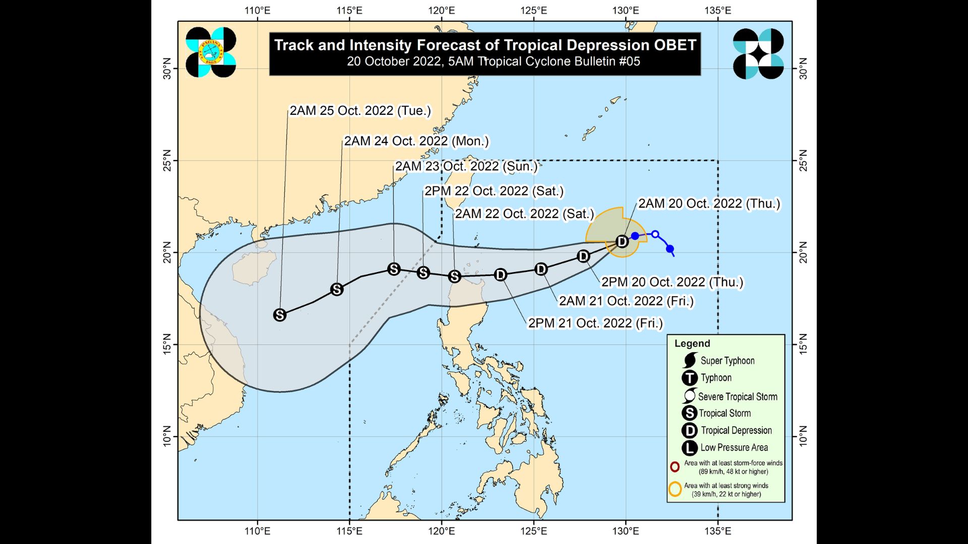 Signal Number 1 itinaas sa Batanes, Babuyan Islands at bahagi ng Cagayan dahil sa bagyong Obet