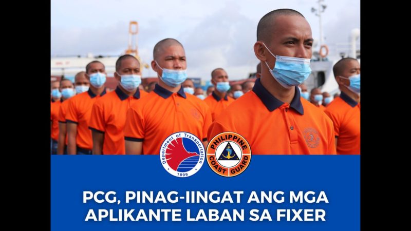 Mga aplikante sa Coast Guard pinag-iingat sa fixers