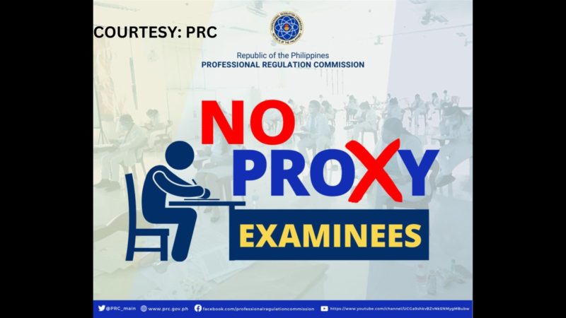 Proxy Examinee huli ng NBI; PRC may babala sa mga kumukuha ng pagsusulit