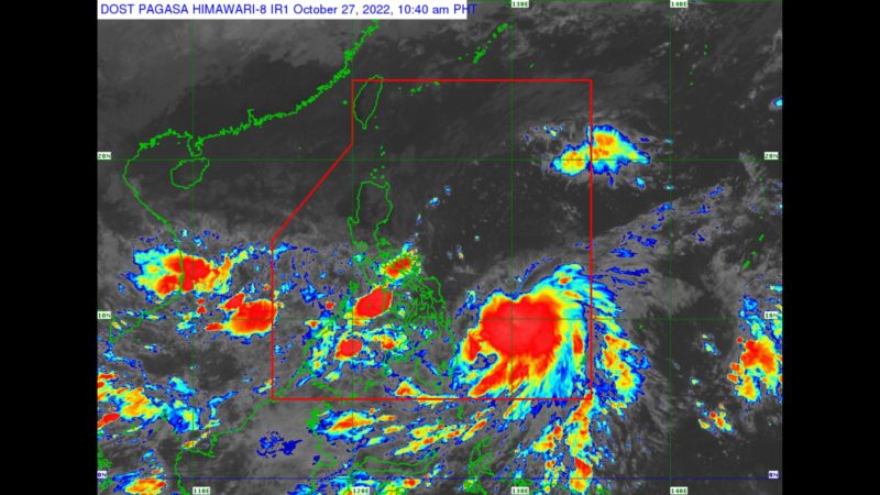 Bagyong Paeng lumakas pa bilang tropical storm; signal number 1 nakataas sa anim na lugar sa bansa