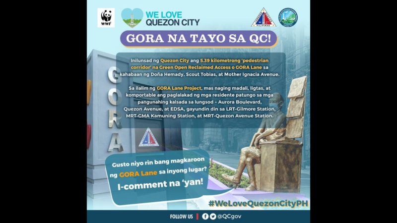 GORA Lane inilunsad sa ilang pangunahing lansangan sa QC