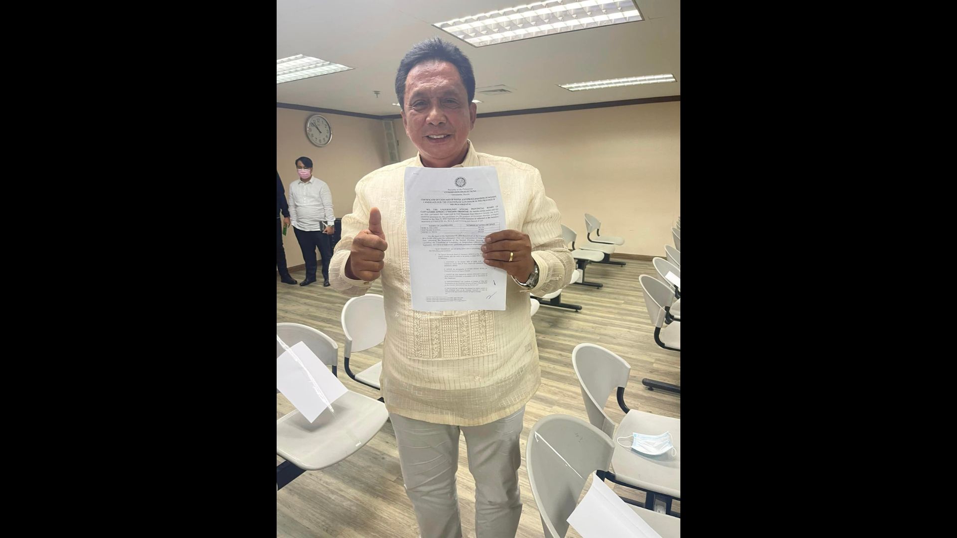 Gov. Roel Degamo naiproklama na ng Comelec bilang tunay na nanalong gobernador sa Negros Oriental