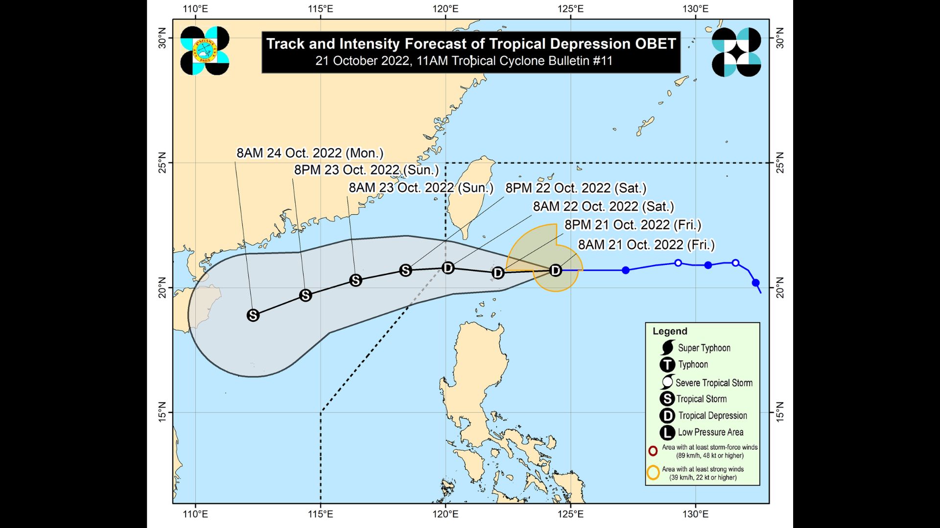 Bagyong Obet napanatili ang lakas; Signal No. 1 nakataas pa rin sa tatlong lugar sa Luzon