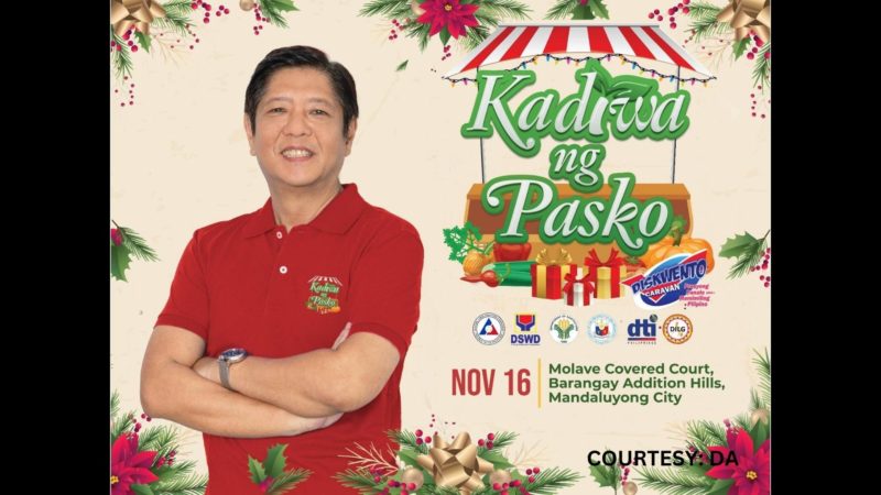 Kadiwa ng Pasko magkakasabay na binuksan sa 14 na sites sa bansa ngayong araw