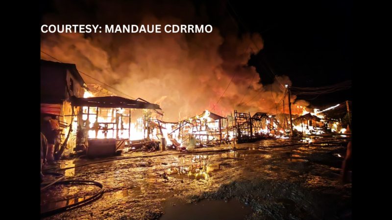 250 na mga bahay tinupok ng apoy sa sunog na naganap sa Mandaue City