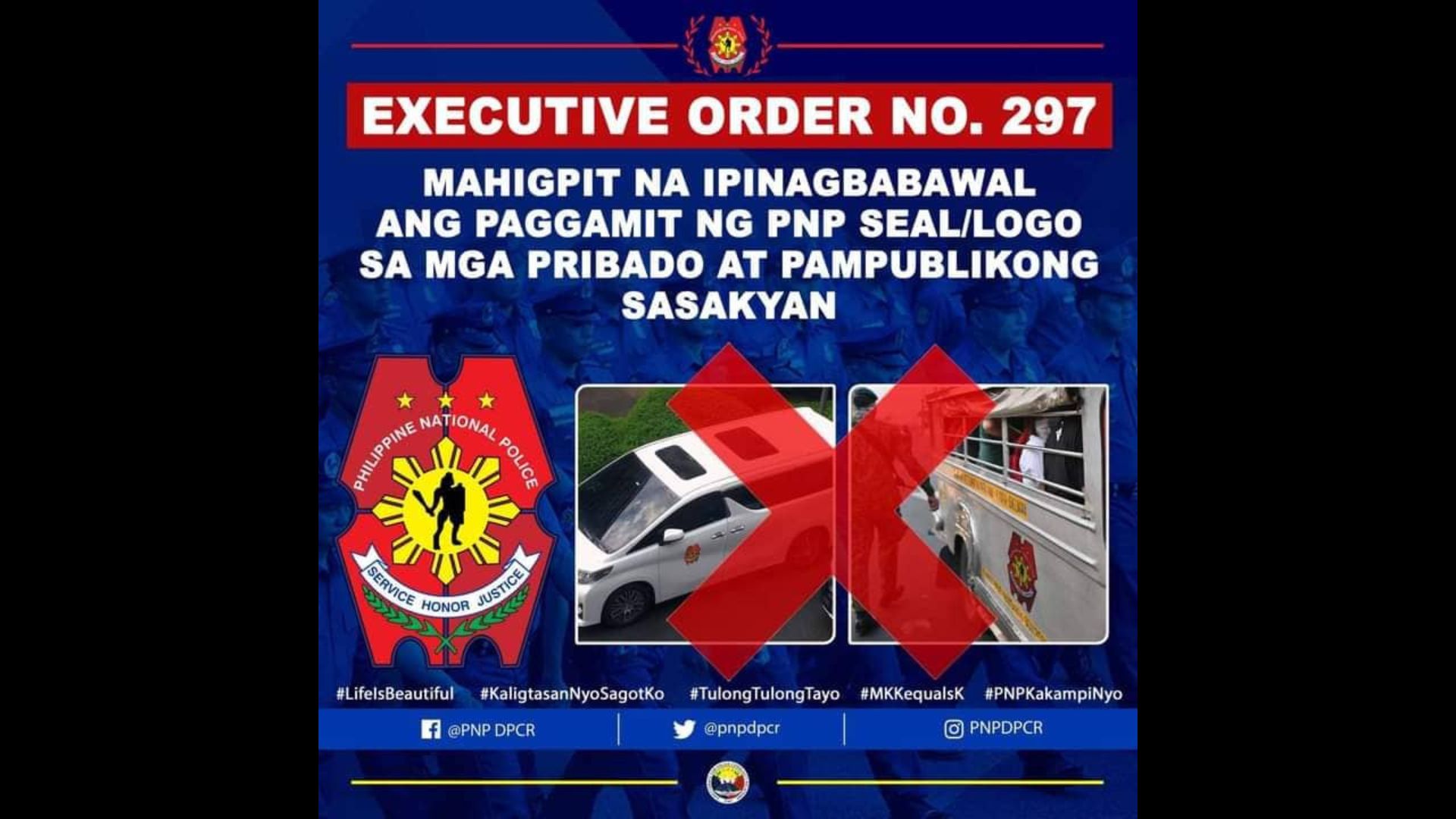 NCRPO pinabulaanan ang mamahaling sasakyan na may markang “Pulisya” at PNP logo