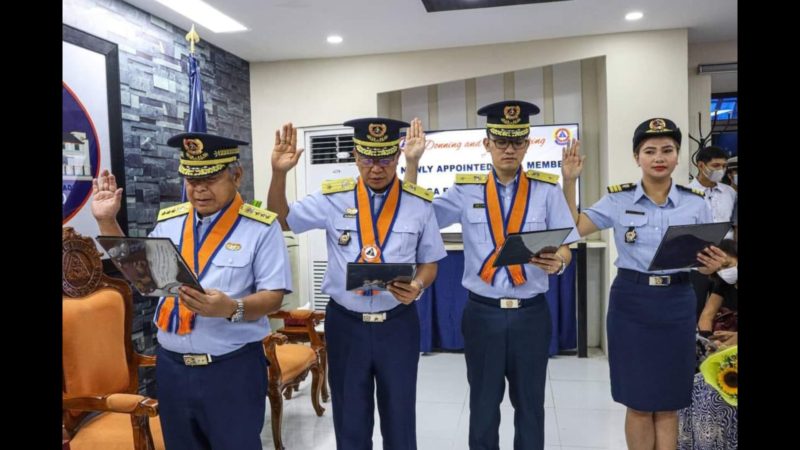 Apat na bagong PCG Auxiliary Executive Squadron members nanumpa sa puwesto