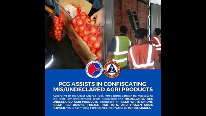 Mga sibuyas at iba pang agicultural products nakumpiska sa Tondo, Maynila