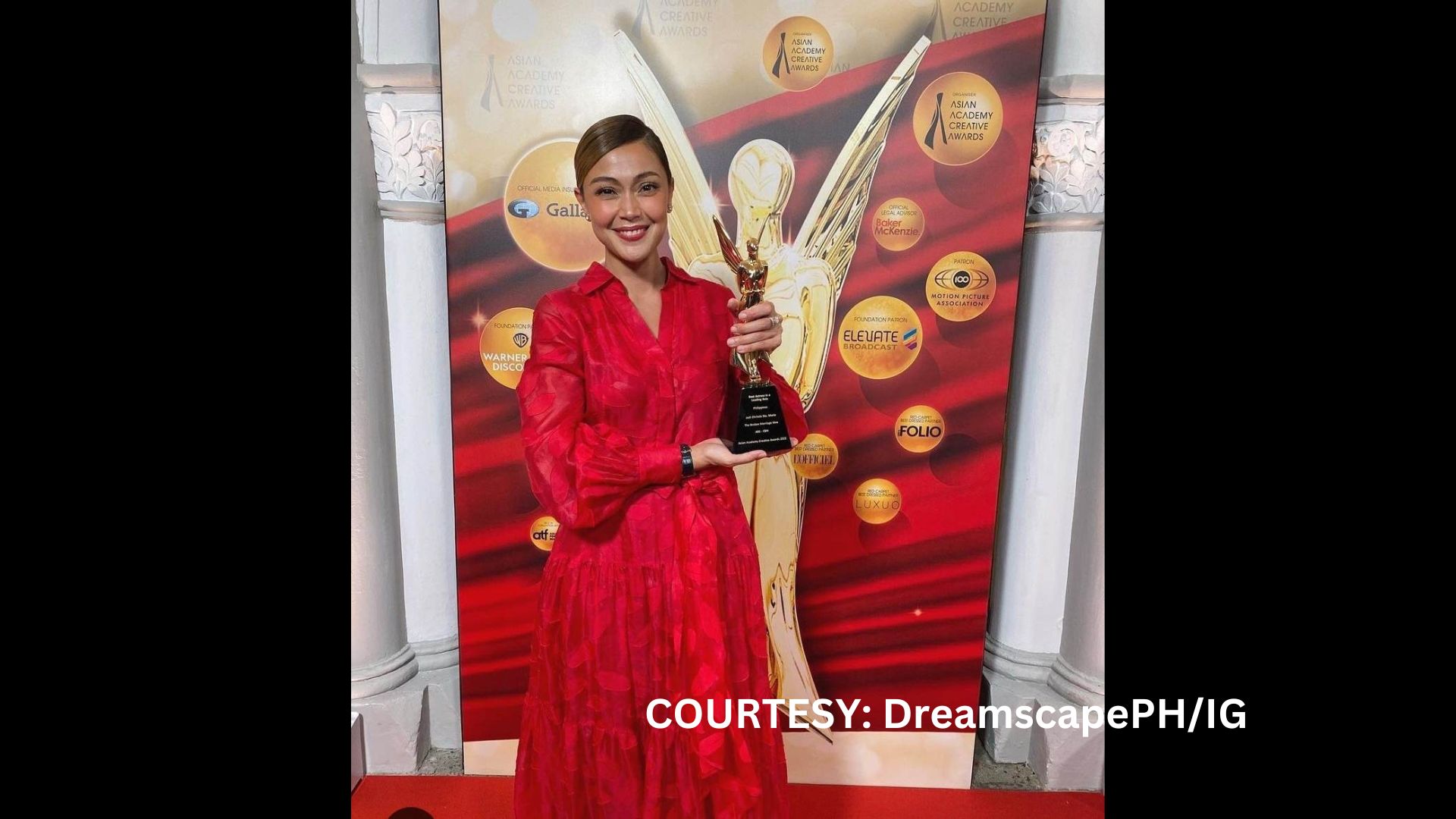 Jodi Sta. Maria nagwagi bilang best actress sa Asian Academy Creative Awards