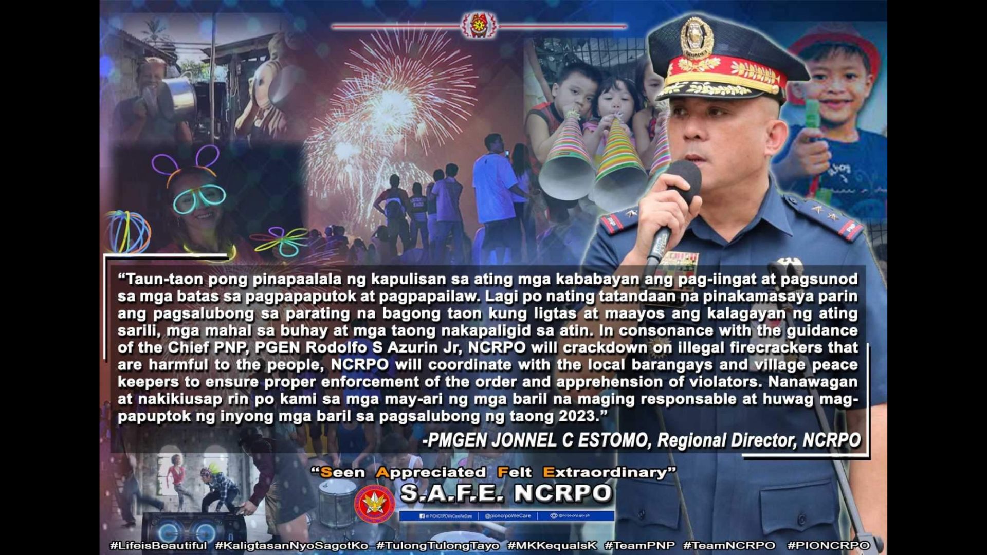 NCRPO handa na sa pagsalubong sa 2023; gun holders binalaan