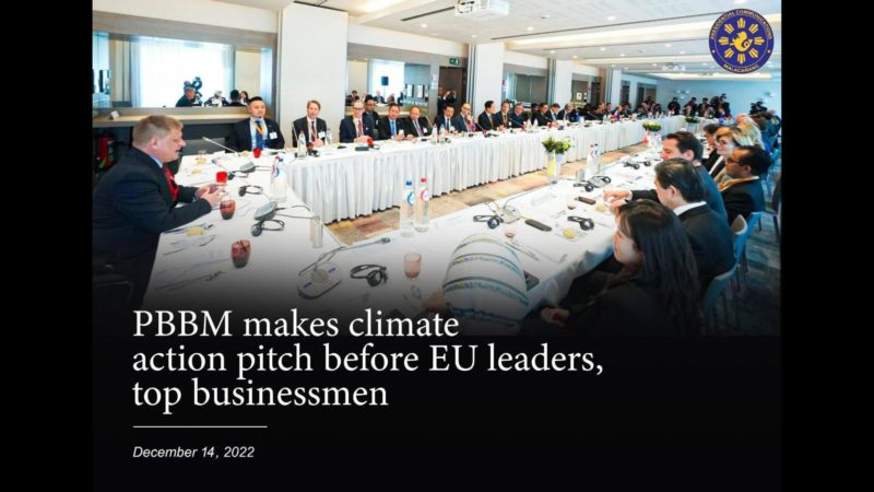 Papel ng EU-ASEAN Business Council sa pagpapalago ng ekonomiya at pagtugon sa climate change mahalaga ayon kay Pang. Marcos