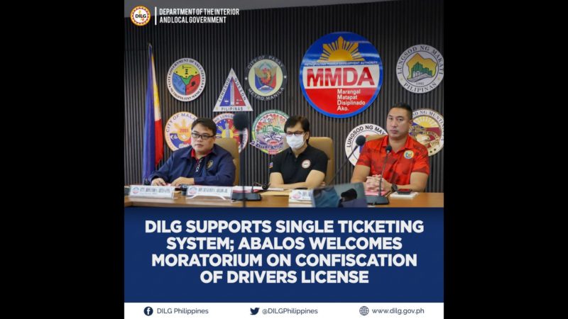 Single ticketing system sa Metro Manila suportado ng DILG