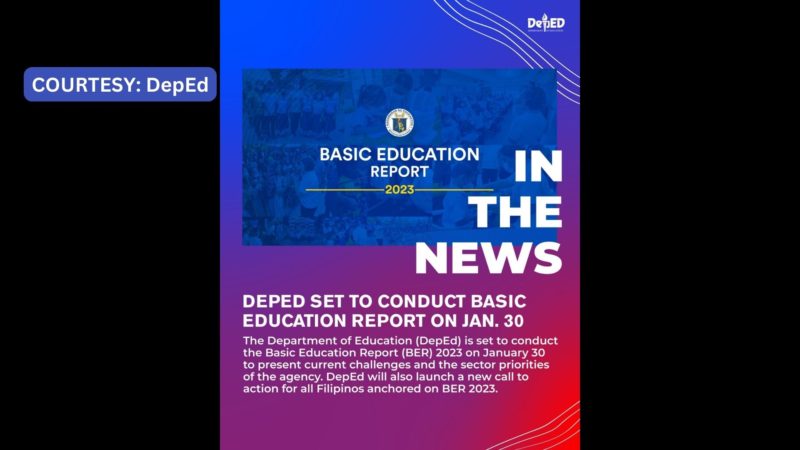 Basic Education Report isasagawa ng DepEd