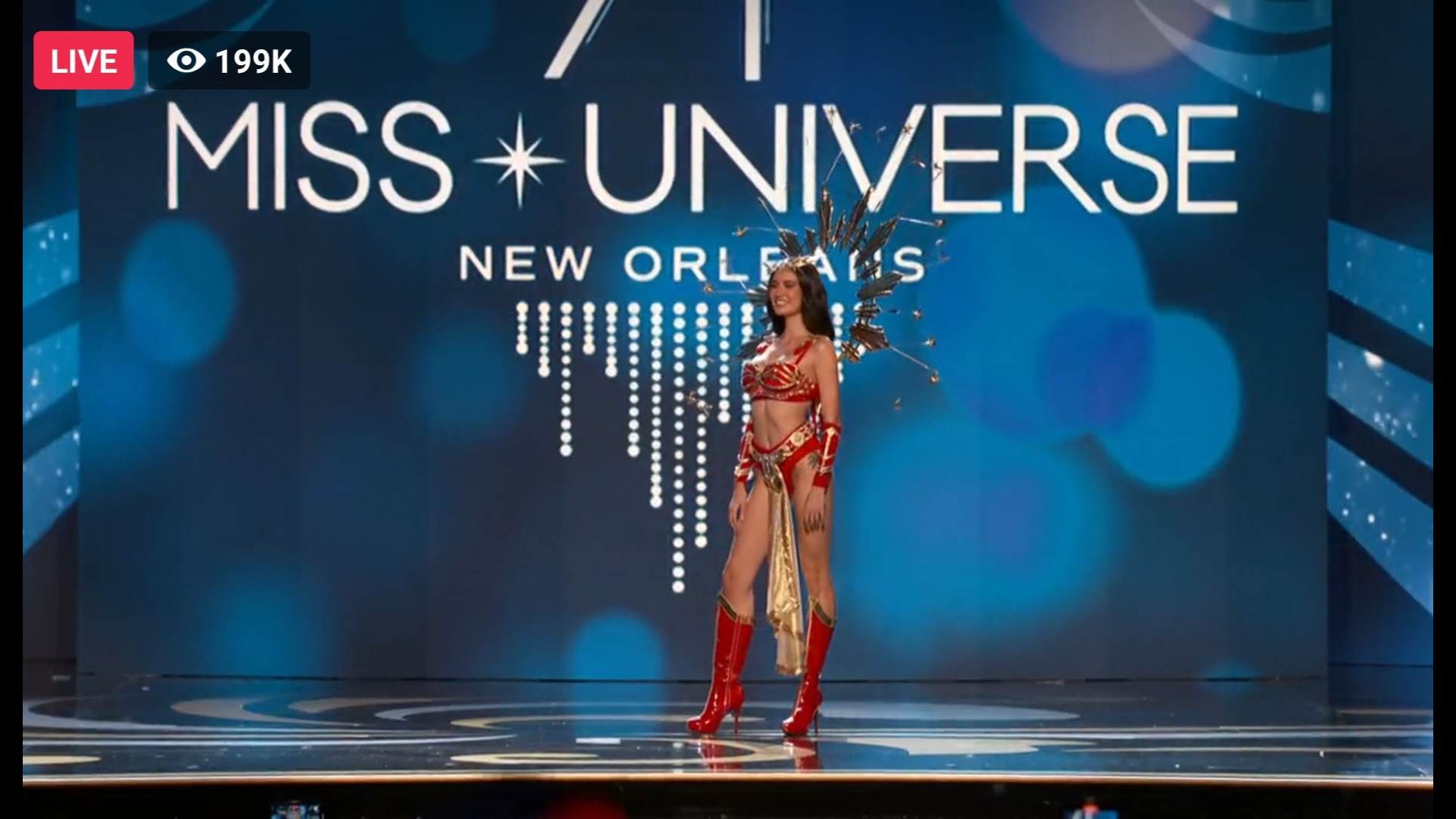 “Darna” costume inirampa ni Celeste Cortesi sa Miss Universe national costume competition