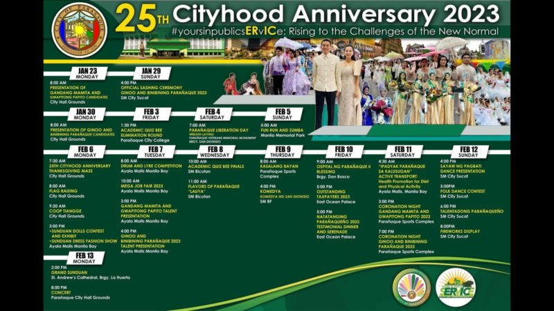 Parañaque City magdiriwang ng ika-25 cityhood anniversary