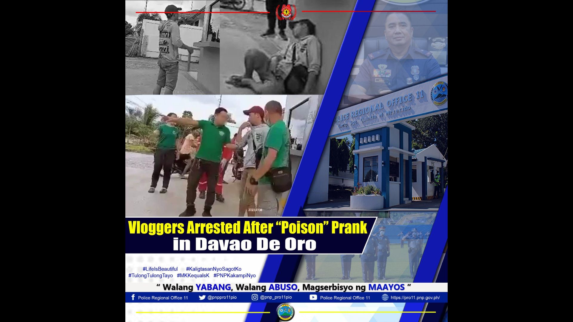 2 pranksters sa Davao de Oro inaresto; matapos magkunwaring ininom ang biniling gasolina sa gasoline station