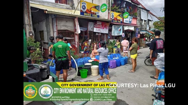 Mga residenteng apektado ng water interruption sa Las Piñas,patuloy na sinusuplayan ng tubig