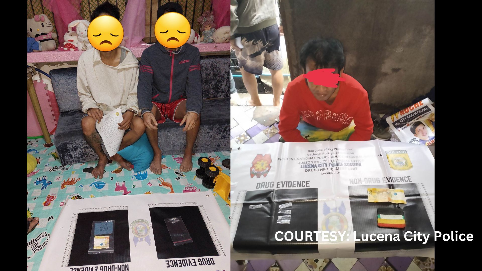 7 arestado sa magkakahwalay na operasyon sa Lucena City; P118K na halaga ng shabu, nakumpiska